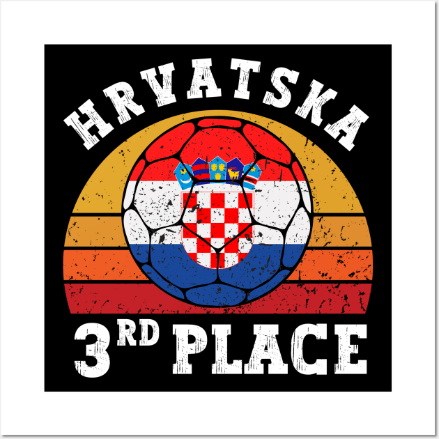 Croatia Third Place Wall Art by footballomatic